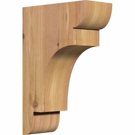 Ekena Millwork New Brighton Smooth Corbel, Western Red Cedar, 3 1/2"W x 8"D x 12"H COR04X08X12NEB00SWR